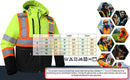 JKSafety Hi-Vis Waterproof Softshell Hooded Safety Jacket with Optional Heated Battery(SJ500)