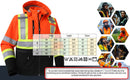 JKSafety Hi-Vis Waterproof Softshell Hooded Safety Jacket with Optional Heated Battery(SJ500)